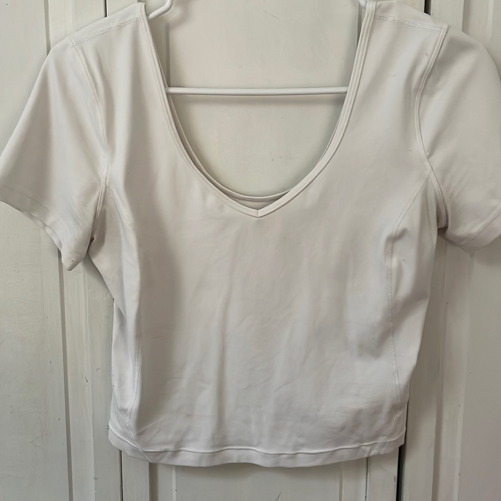 White Lululemon align shirt size 4